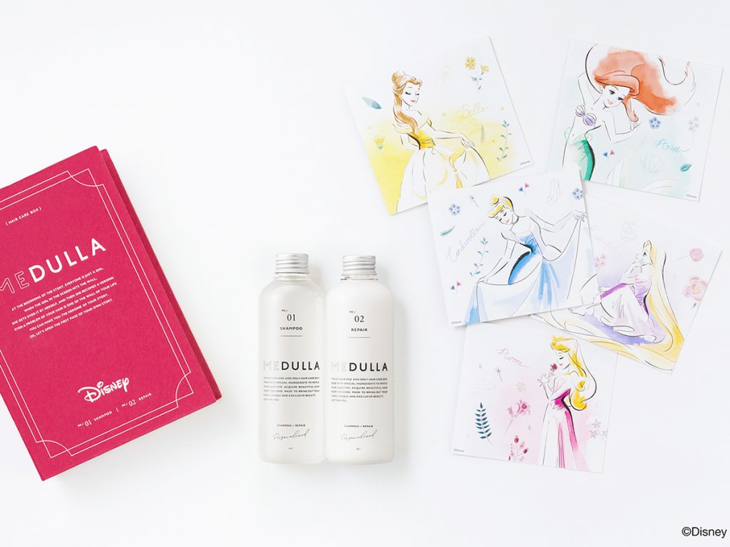 パーソナライズシャンプー「MEDULLA」ディズニープリンセスデザイン