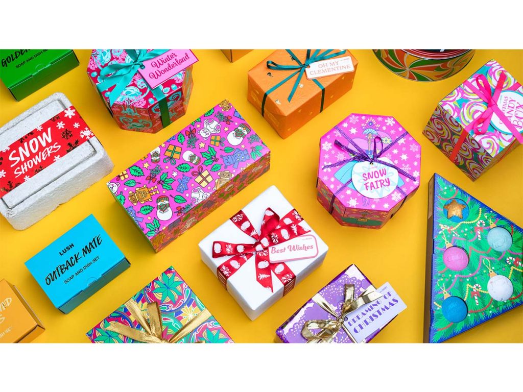 バラエティ豊かな冬のお肌ケアLUSHのクリスマスコフレ