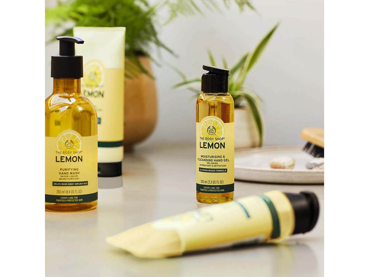 待望のアルコール配合のハンドジェル「ザボディショップ」レモンの香り