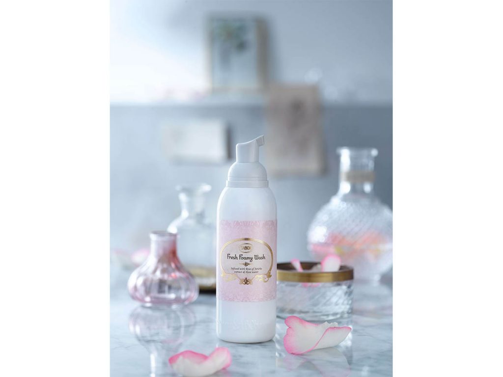 SABON流フェイスケアラインローズが香るホイップ洗顔発売