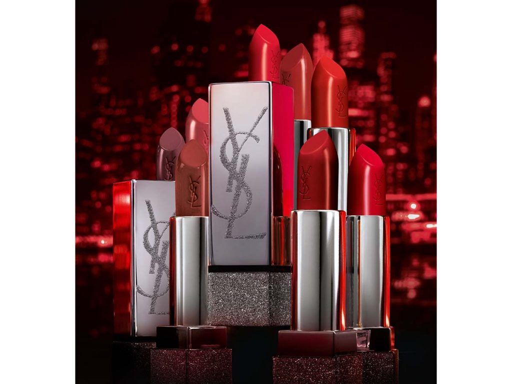 YSL 日本初展開のコラボレーションシマリングシルバーの限定リップ